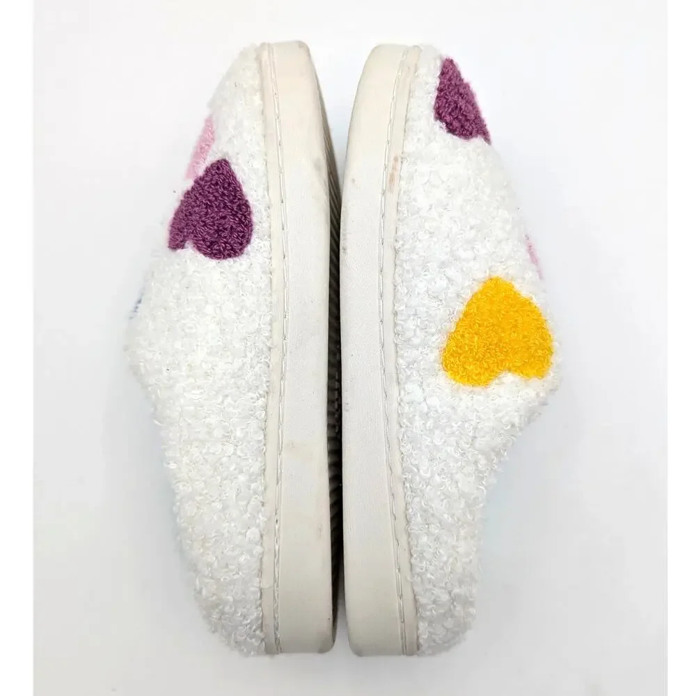 Harper Canyon Hearts Slip-On Slipper Shoes Kids' Cream Size US1/2M